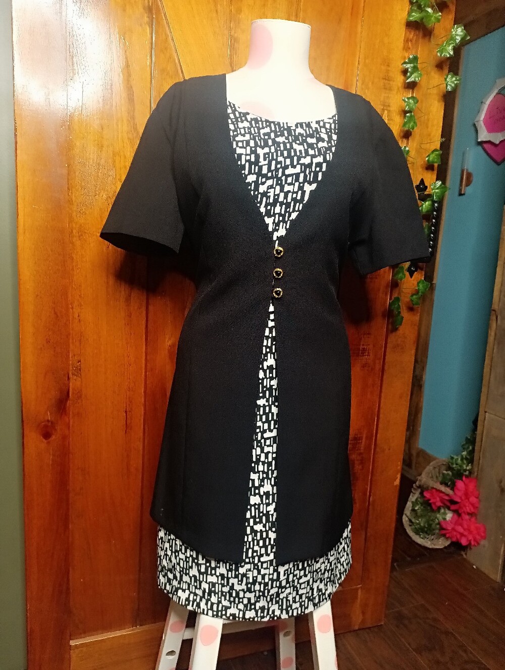 🖤🤍 Lisa Jo (Short Sleeve) Dress 🤍🖤